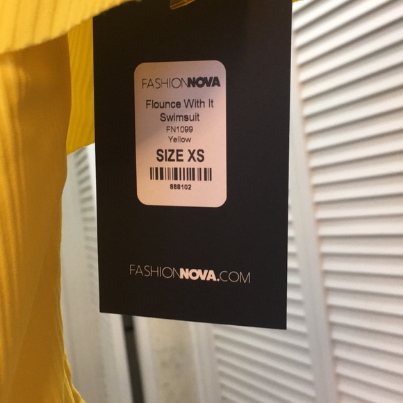 Flounce with it Swimsuit- Yellow - Picture 5 of 5